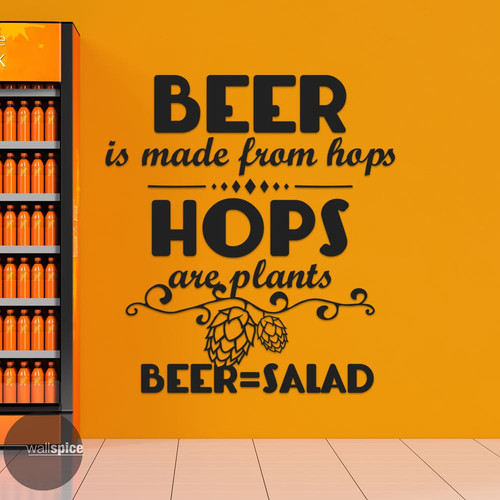 Beer made from - is, hops